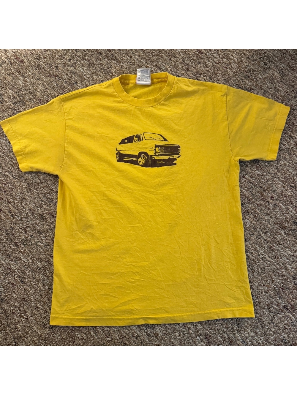 Five Crown Yellow Van Graphic T-Shirt Size Large
